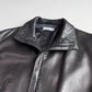 Giorgio Armani (42 /44) Black Glove Soft Lambskin Leather Coat