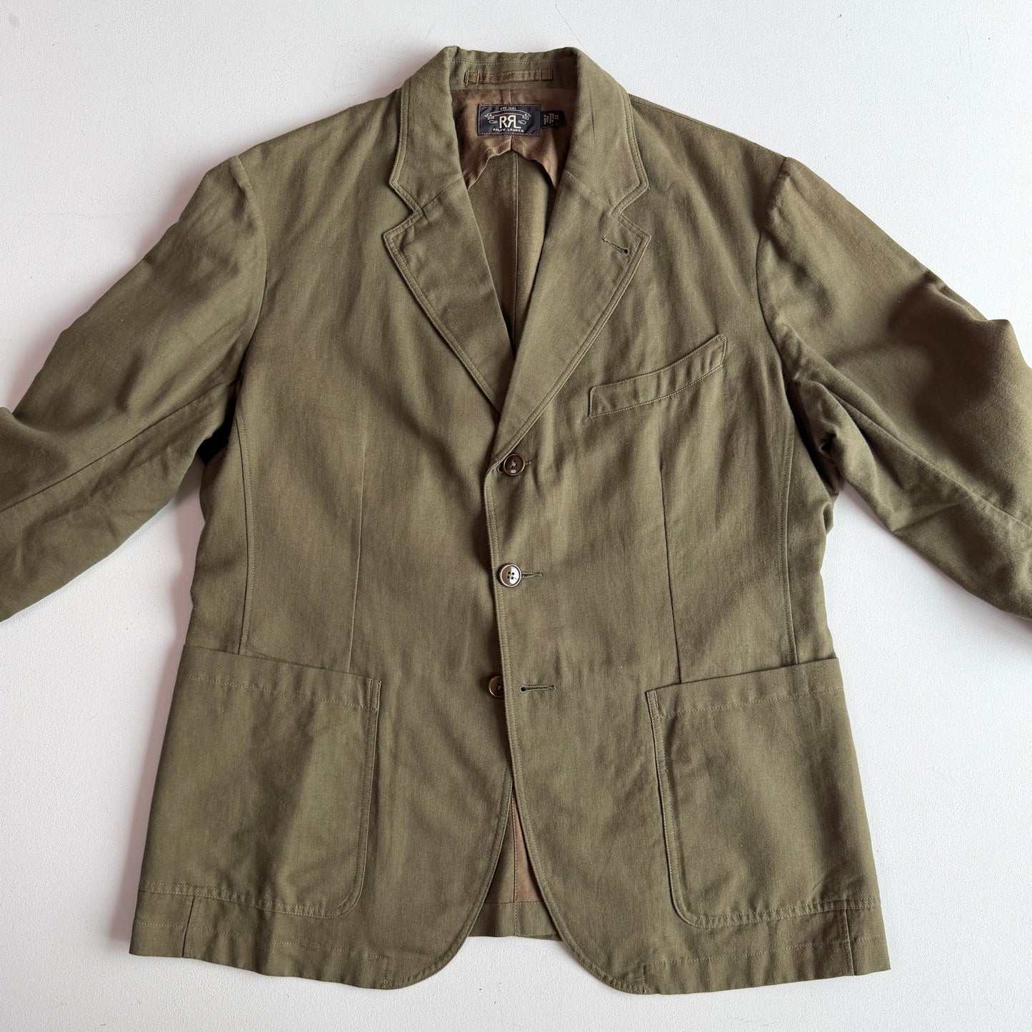 NWOT RRL Ralph Lauren (XL) Cotton/Linen/Wool Half-Lined Unstructured Sports Coat