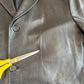 Ermenegildo Zegna (54/XL) Glove-Soft Leather Black Sports Coat