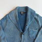 RRL Ralph Lauren (XL) Sun-Faded Indigo Cotton Knit Cardigan Sweater