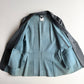 Dolce & Gabbana (50IT) Slate Blue/Teal Leather Single Button Sport Coat