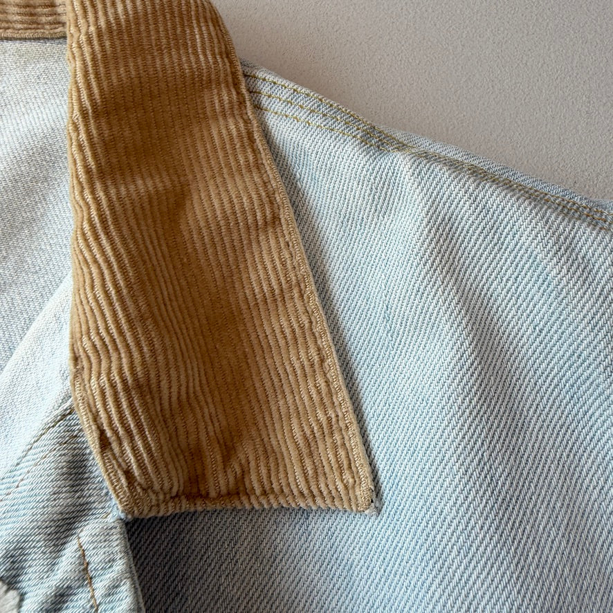 VNTG Polo Ralph Lauren (XL) "Sun-Bleached" Western Trucker Denim Jacket