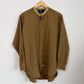 VNTG Polo Ralph Lauren (M) 100% Wool Olive Drab Band Collar WWI Shirt