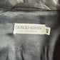 Giorgio Armani (42 /44) Black Glove Soft Lambskin Leather Coat
