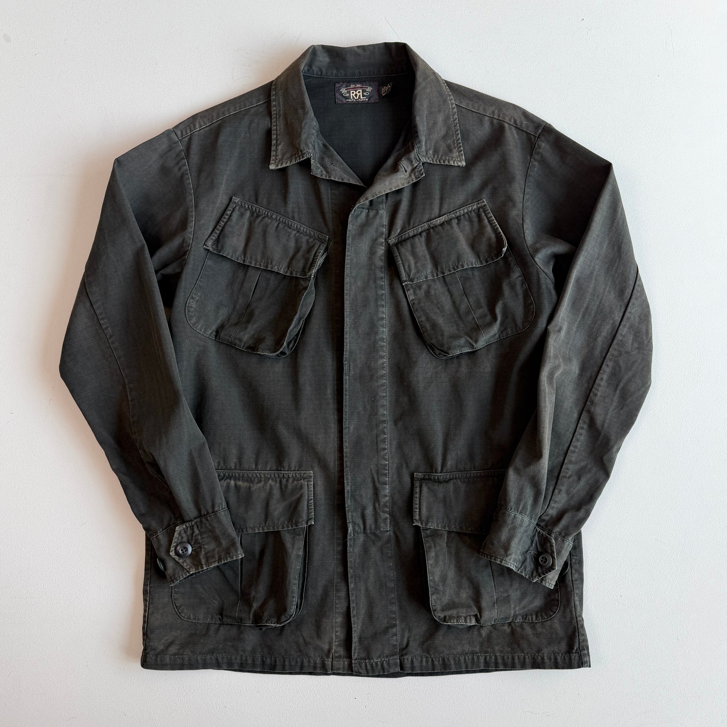 RRL Ralph Lauren (M) Rip-Stop Canvas Utility Patch Pocket Overshirt