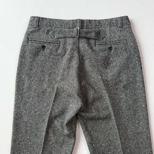 Polo Ralph Lauren (33x30) Back-Cinch Wool Tweed Herringbone Pants