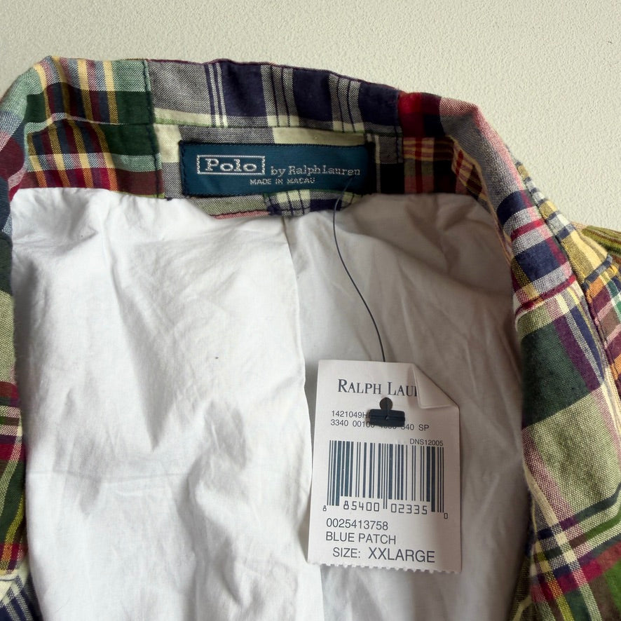 NWT Polo Ralph Lauren (2XL) Madras Patch Cotton Lined Sports Coat
