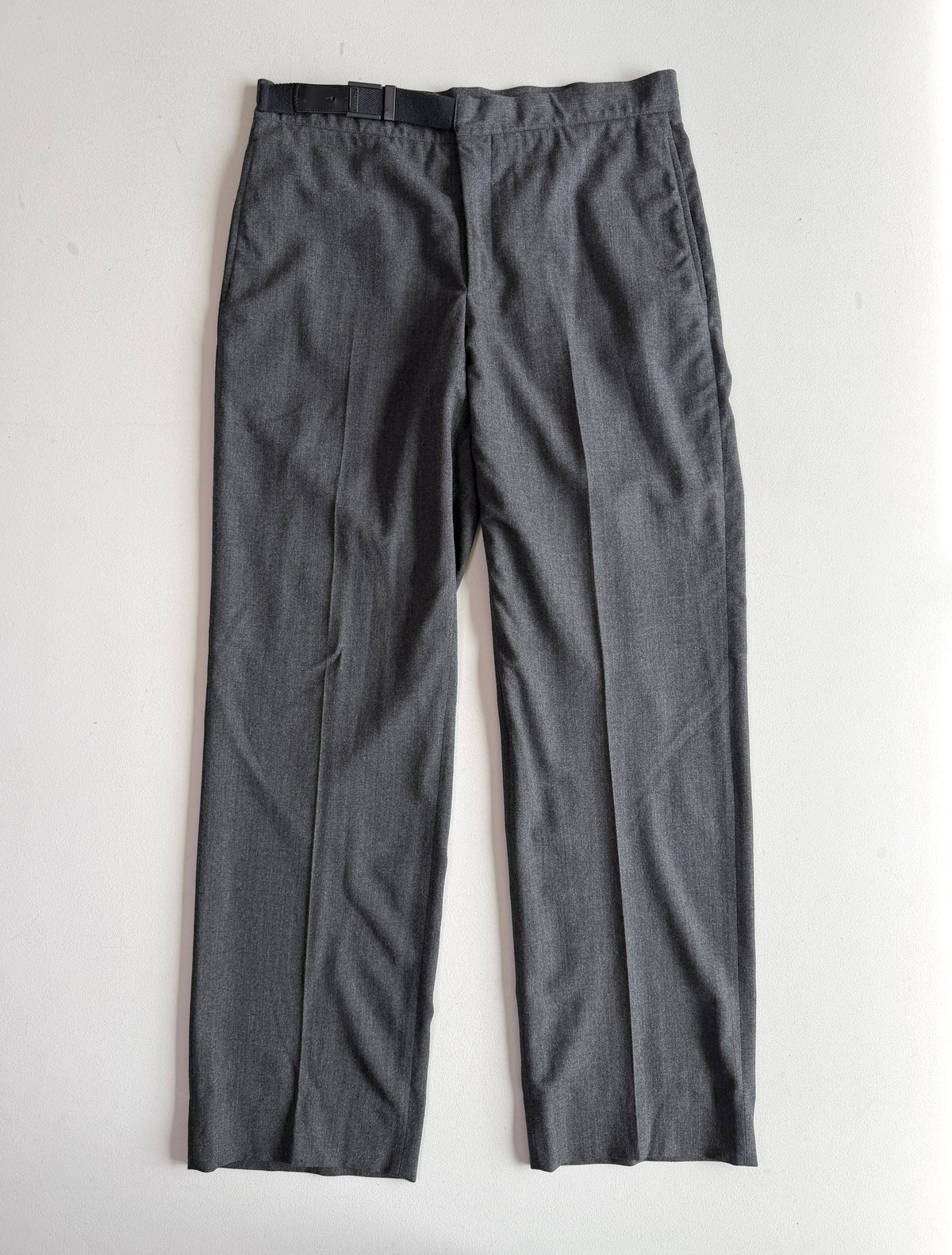 Giorgio Amrani (35x34) Borgo 21 Wool Blend Belted Gray Trouser Pants