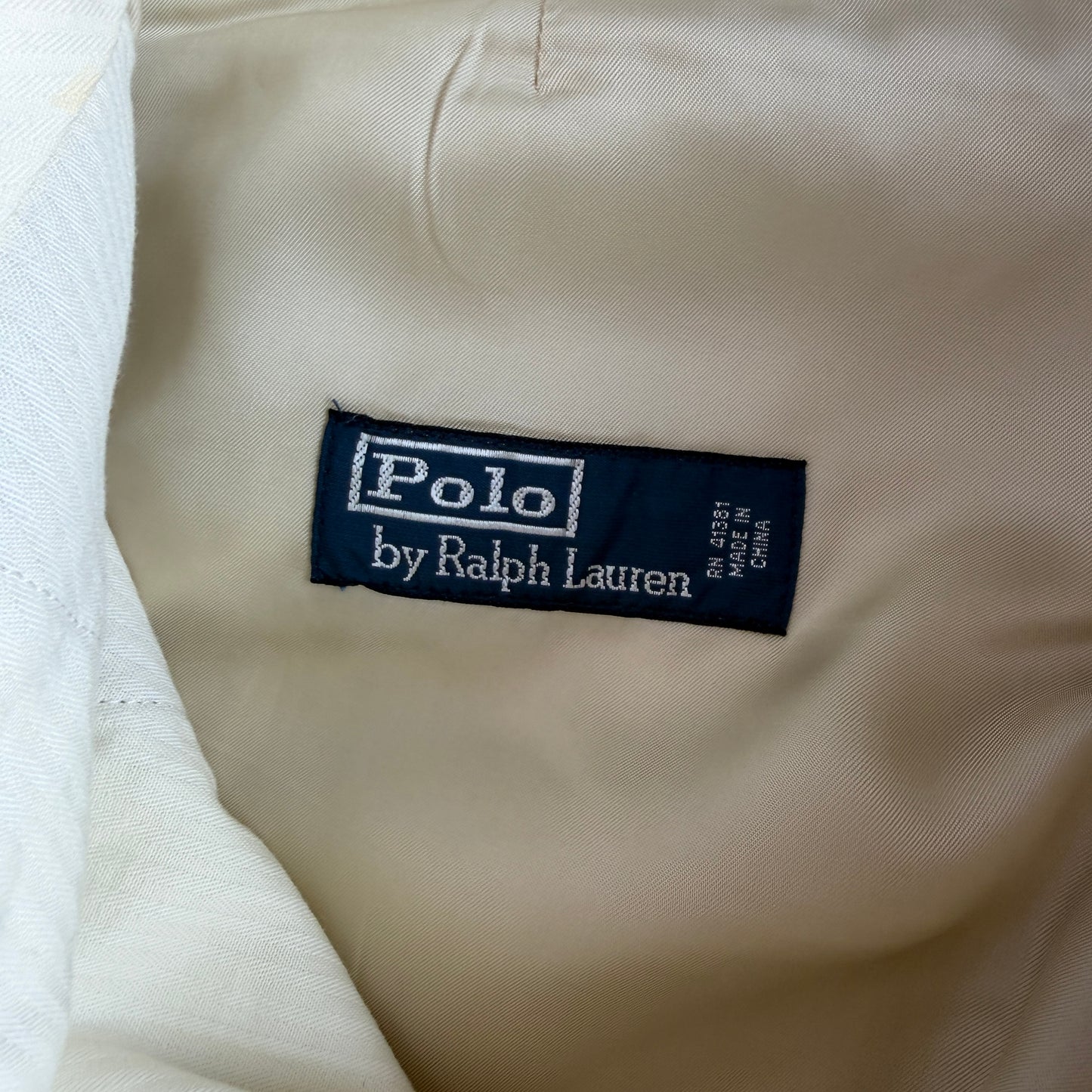 Polo Ralph Lauren (34x30) Golden Wheat Silk/Linen Herringbone Pants