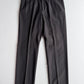 Isaia (36 x34) Dark Brown Wool Hopsack Basketweave Cuffed Pants