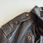 MINT! Polo Ralph Lauren (L) Bronze Leather Horizontal Zip Motorcycle Jacket