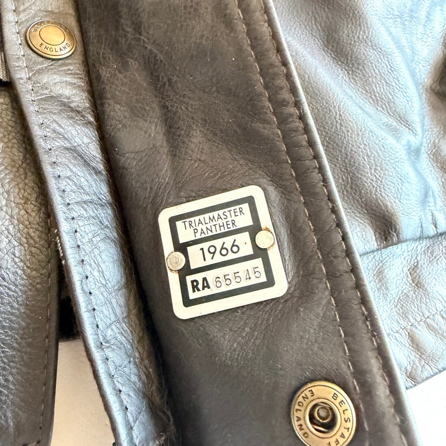 NWOT Belstaff (US 48 / 2XL) Trailmaster Panther Waxed Leather Motorcyle Jacket