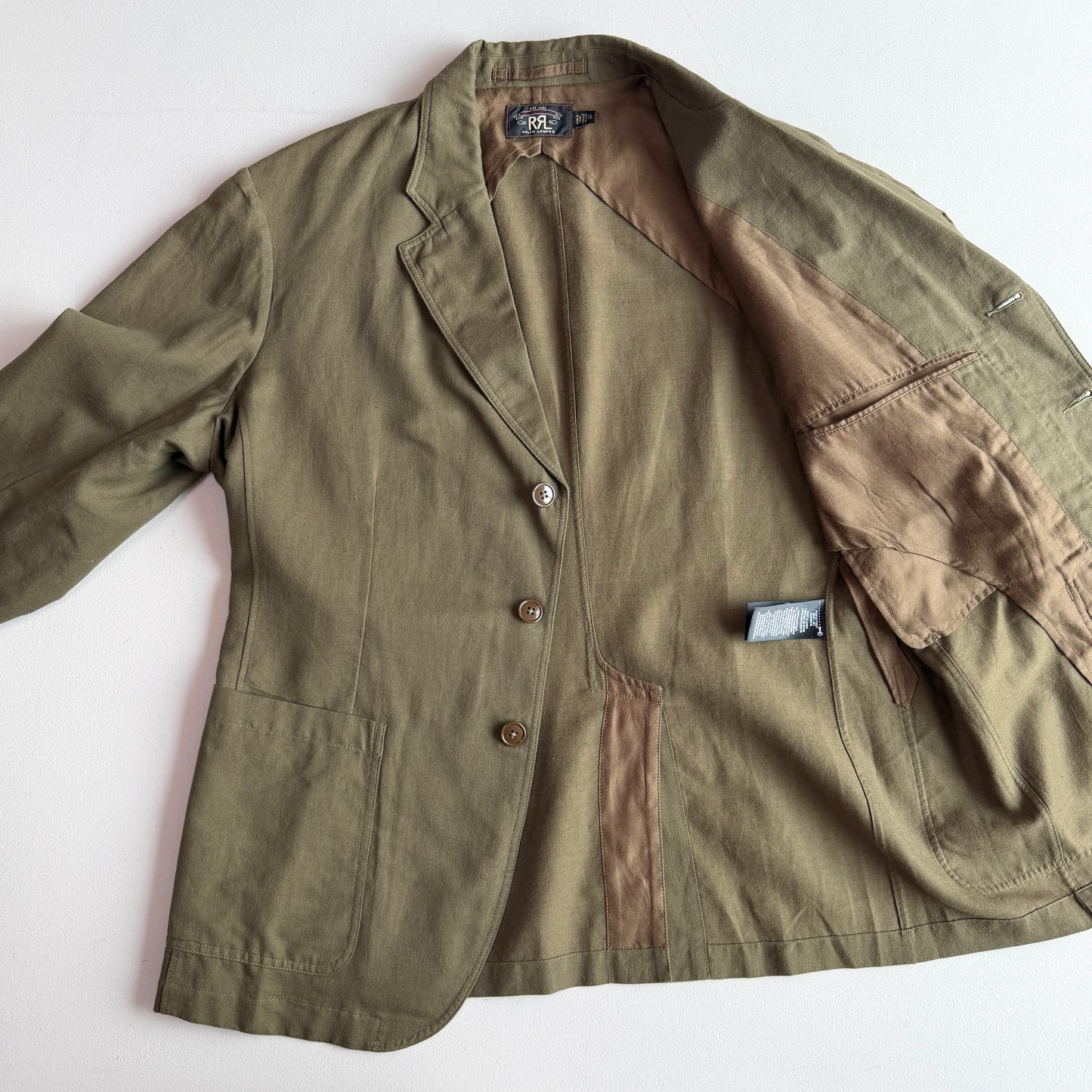 NWOT RRL Ralph Lauren (XL) Cotton/Linen/Wool Half-Lined Unstructured Sports Coat