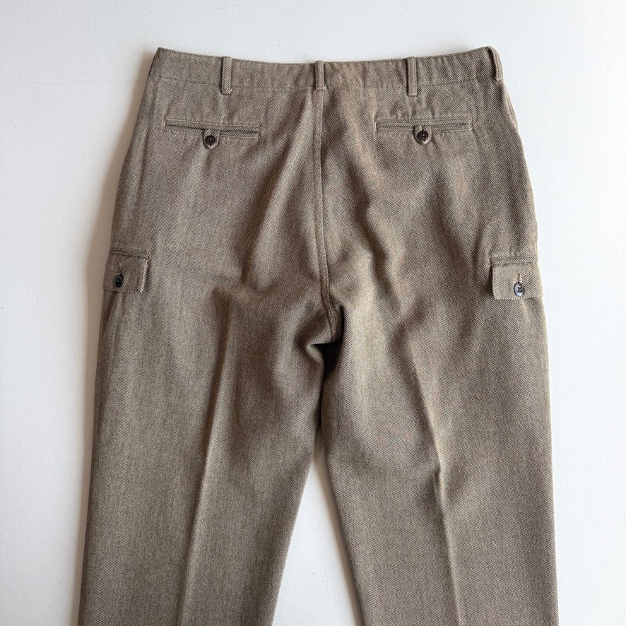 VNTG Polo Ralph Lauren (36x33) Taupe Cotton Twill Cargo Utility Pants