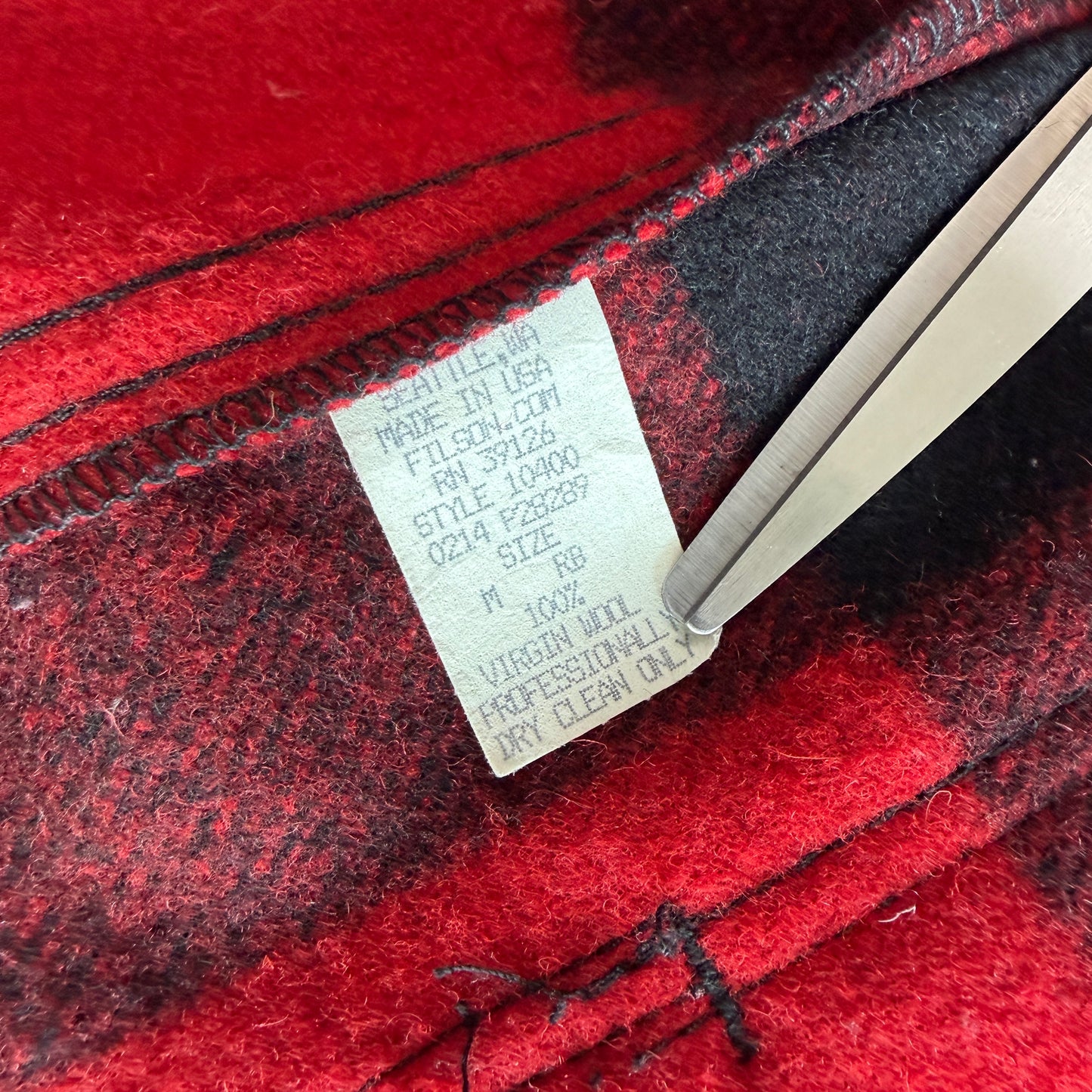 Filson (M) Buffalo Plaid Cruiser Mackinaw Wool Jacket