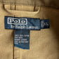 VNTG Polo Ralph Lauren (XL) Sage Fireman Clasp Leather Trim Canvas Coat