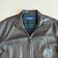 Polo Ralph Lauren (L) Black Glove Soft Leather Plaid Lined Jacket