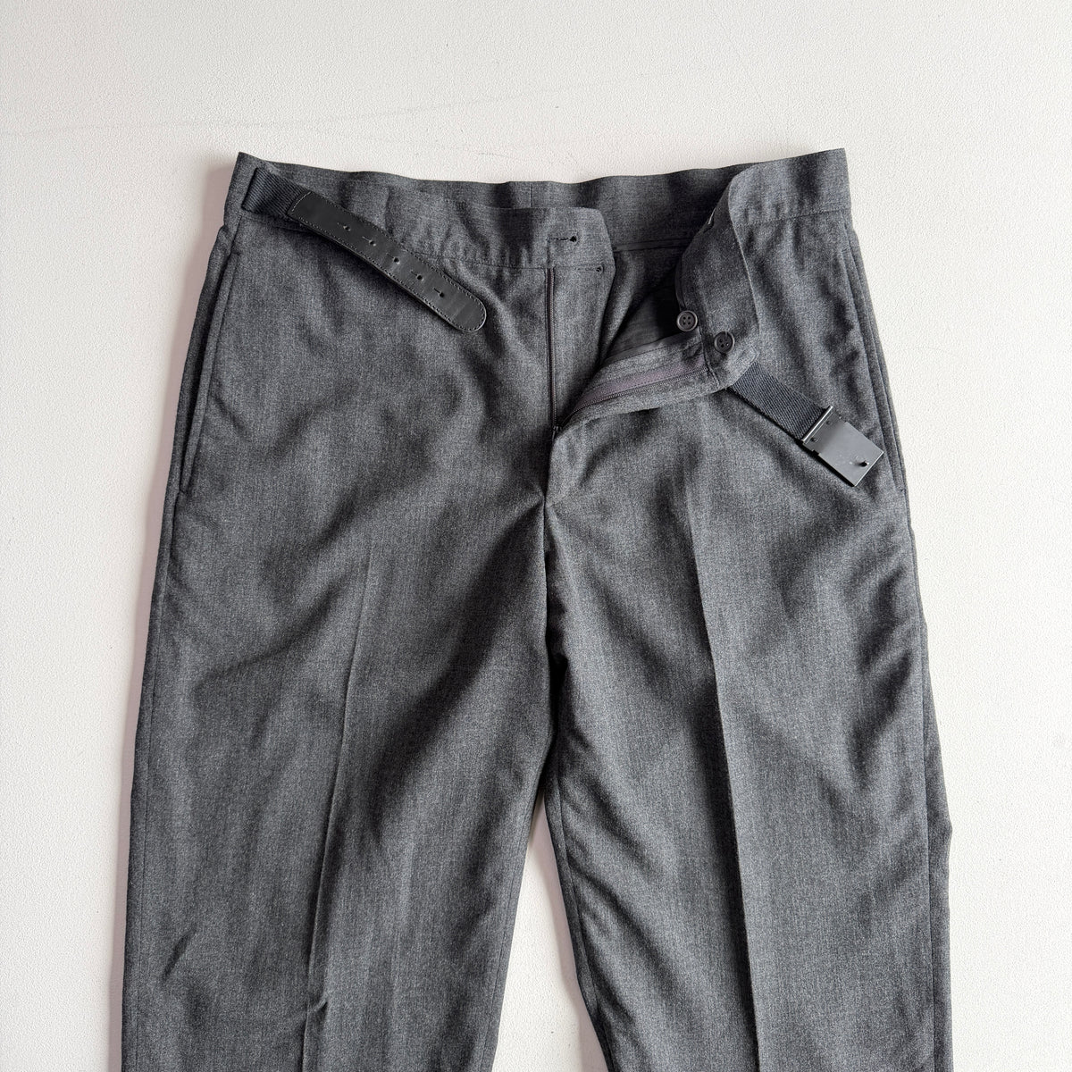 Giorgio Amrani (35x34) Borgo 21 Wool Blend Belted Gray Trouser Pants