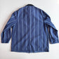 VNTG Polo Ralph Lauren (L) Mattress Ticked Cotton Indigo Chore Field Coat