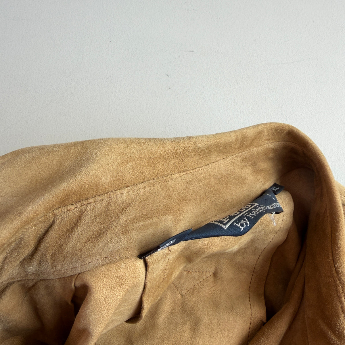 Polo Ralph Lauren (XL) Suede Leather Safari Belted Tan Jacket Coat