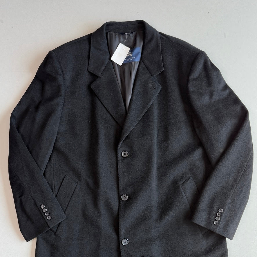 NWT Burberry (48L / 58L) 100% Cashmere Black Overcoat