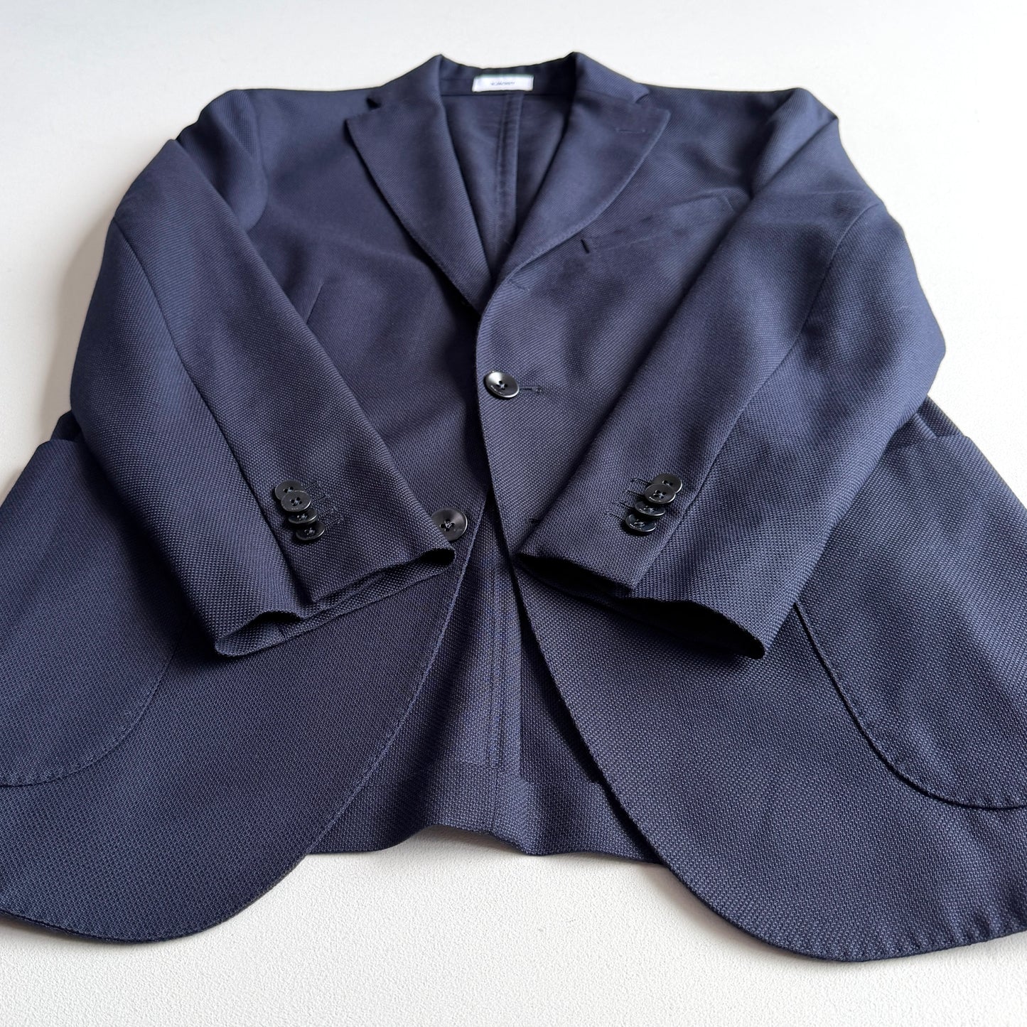 Boglioli (50 IT) Navy Blue 100% Wool Unstructured 3-2 Roll K Jacket Sport Coat