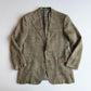 Polo Ralph Lauren (42R) Olive Green 100% Flax Tweed Herringbone Sport Coat