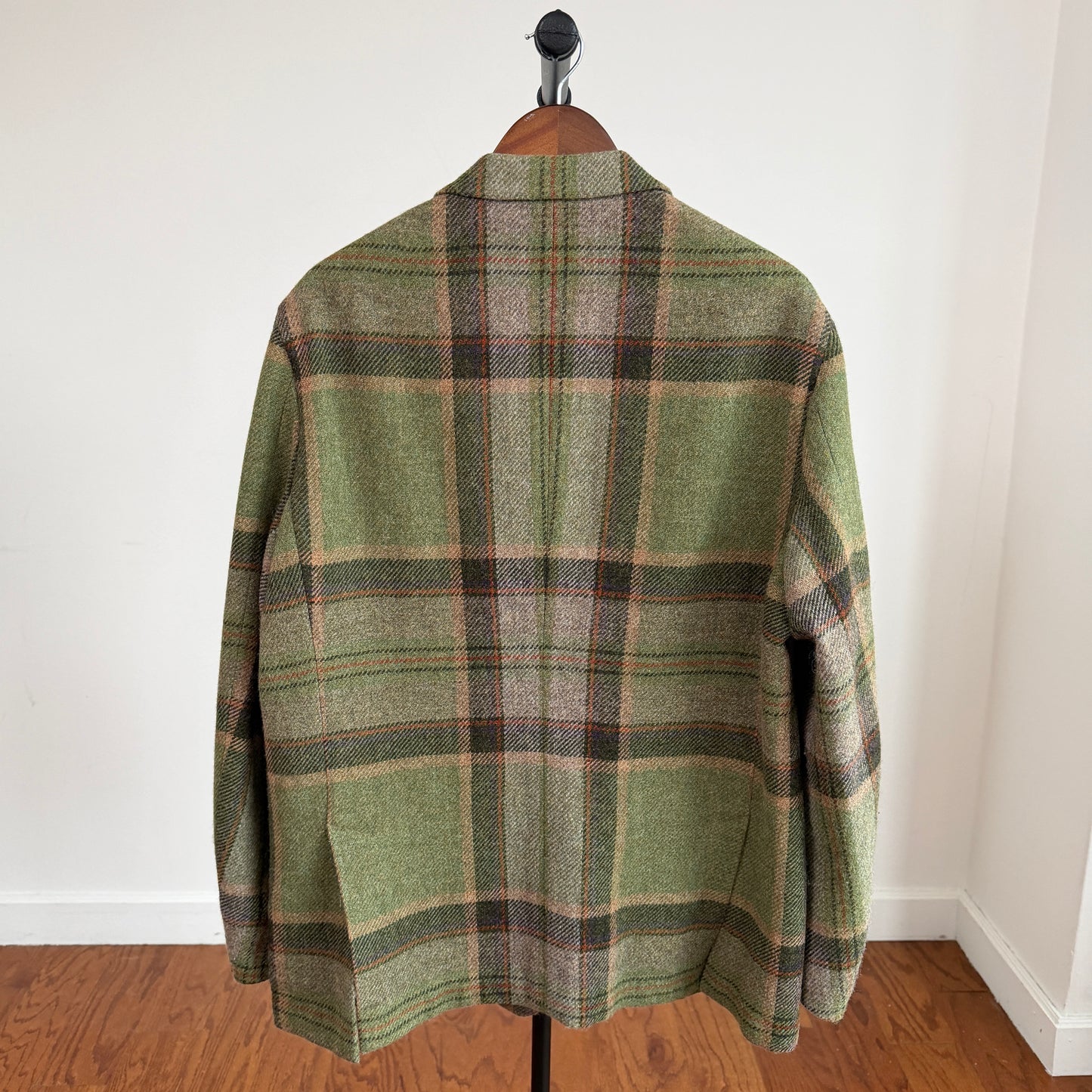 Polo Ralph Lauren (46R) Wool/Alpaca Tweed Plaid Unstructured Green Sport Coat