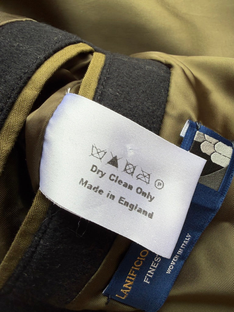 Todd Snyder / Private White VC (4 /M) Wool Gray Chalk Stripe Topcoat