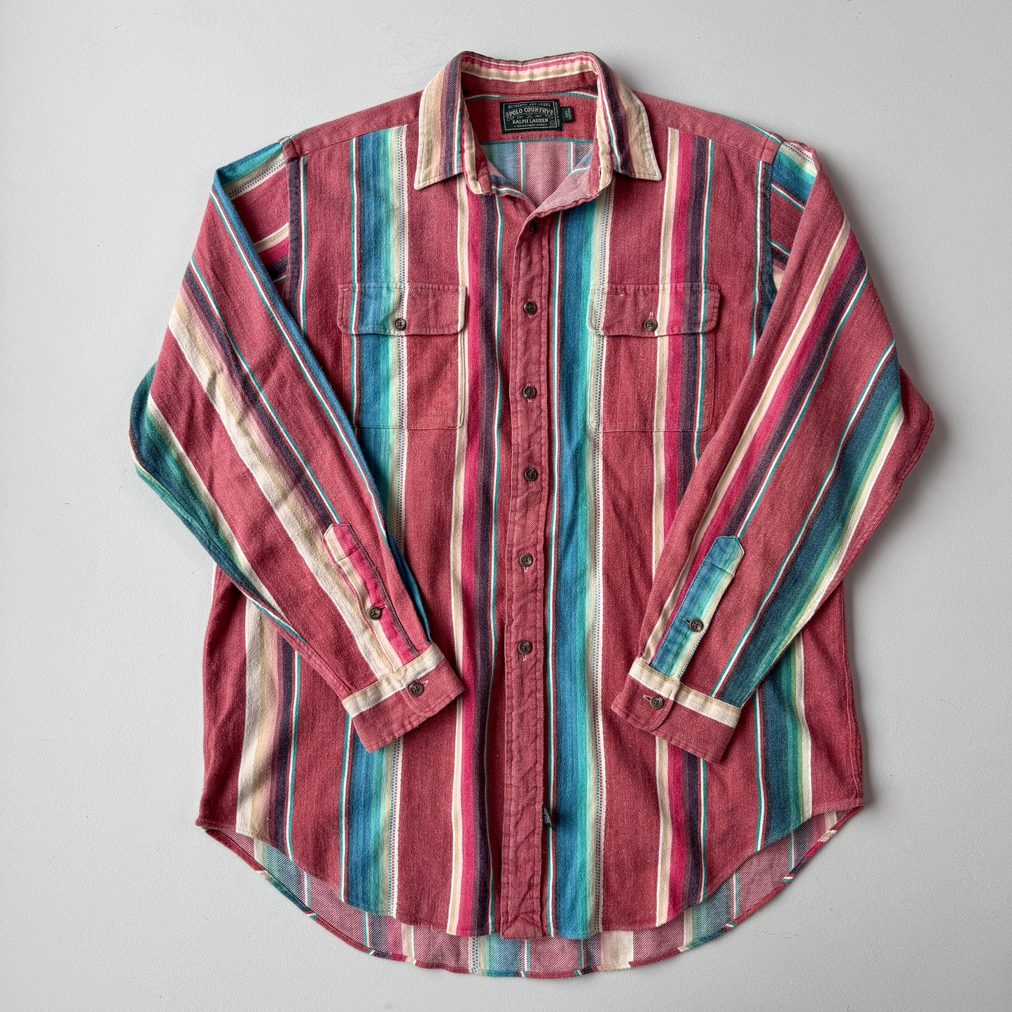 VNTG Ralph Lauren Polo Country (L) Southwest Blanket Cotton Shirt