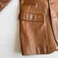 Polo Ralph Lauren (M) Glove Soft Cognac Brown Leather Sport Coat