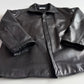Giorgio Armani (42 /44) Black Glove Soft Lambskin Leather Coat