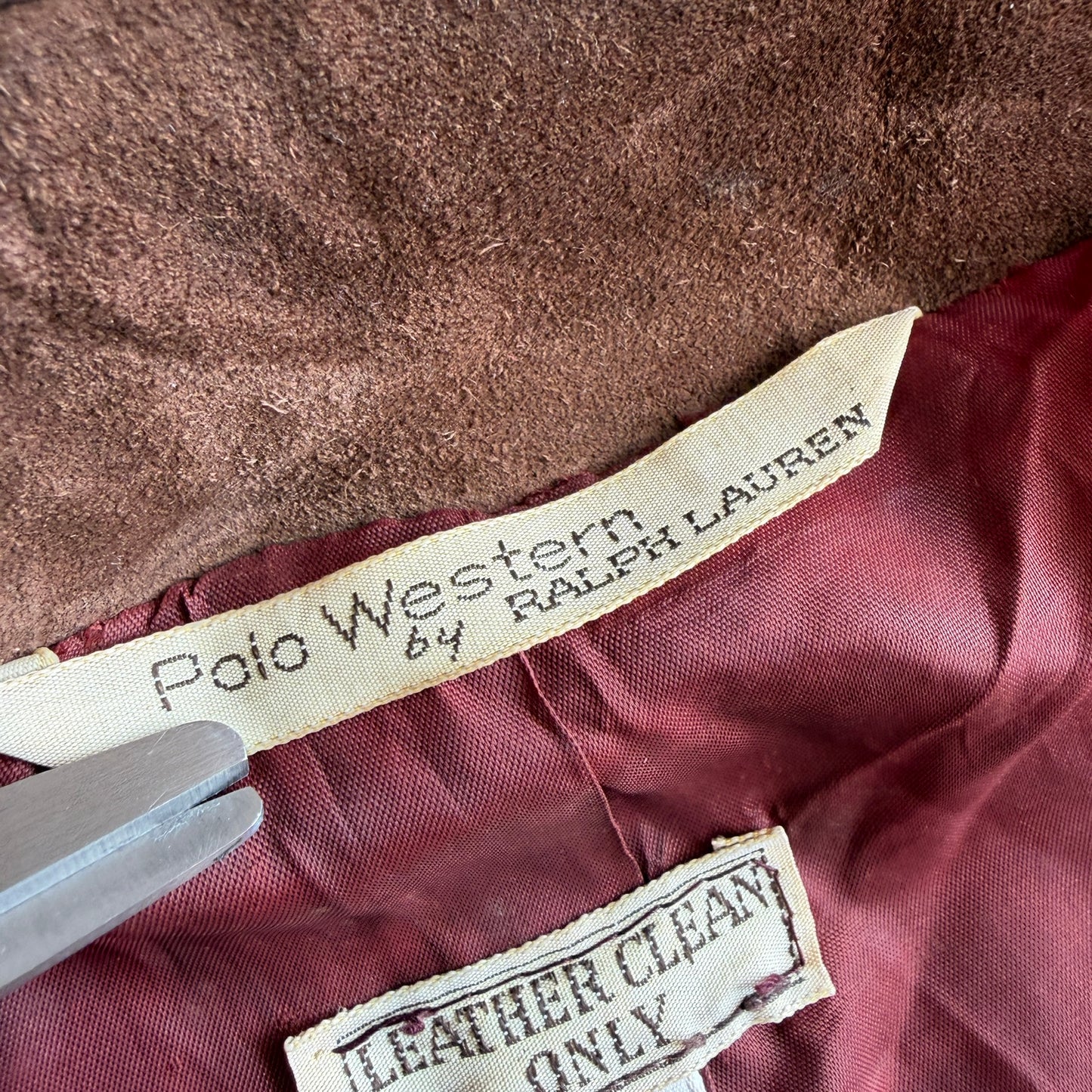 VERY OLD Ralph Lauren Polo Western (40/42) Suede Leather Fringe Western Jacket
