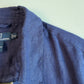 Polo Ralph Lauren (XL) 100% Linen Deep Blue Zip Jacket