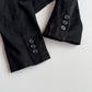 Polo Ralph Lauren (S / 38R) Black Suede Leather Structured Sport Coat