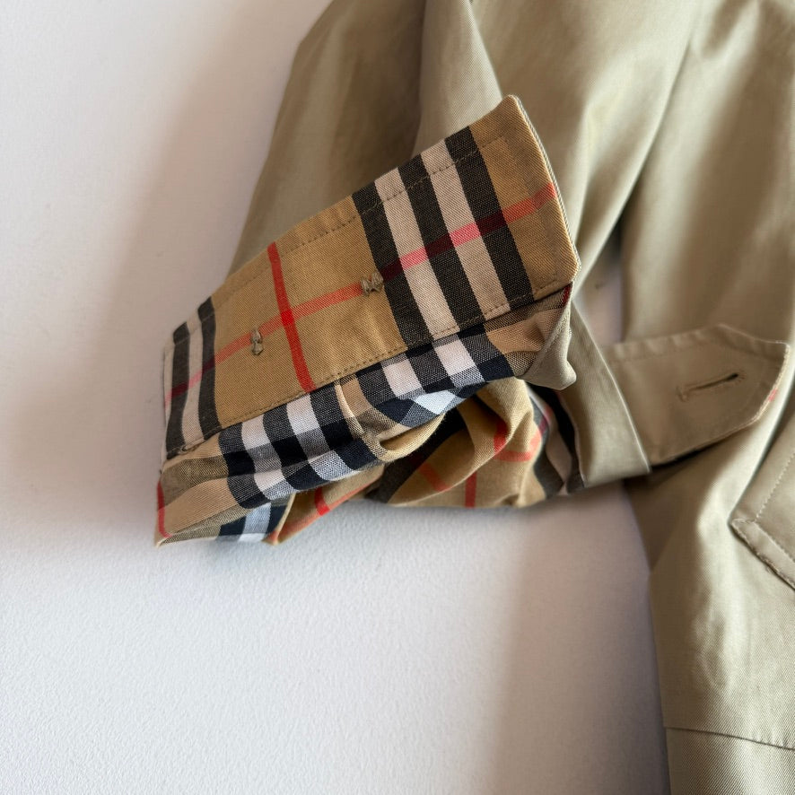 VNTG Burberry (54 / XL) Cotton Gabardine Zip Harrington Jacket