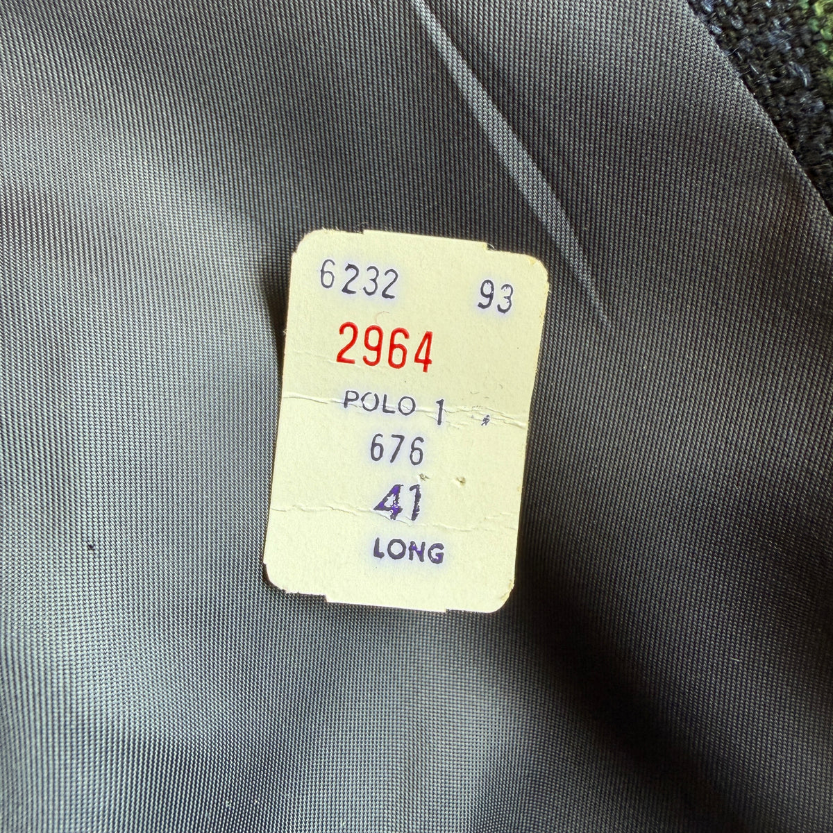 VNTG Polo Ralph Lauren (41L) Wool/Linen Full-Canvas Tartan Plaid Sport Coat