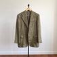 Polo Ralph Lauren (42R) Olive Green 100% Flax Tweed Herringbone Sport Coat