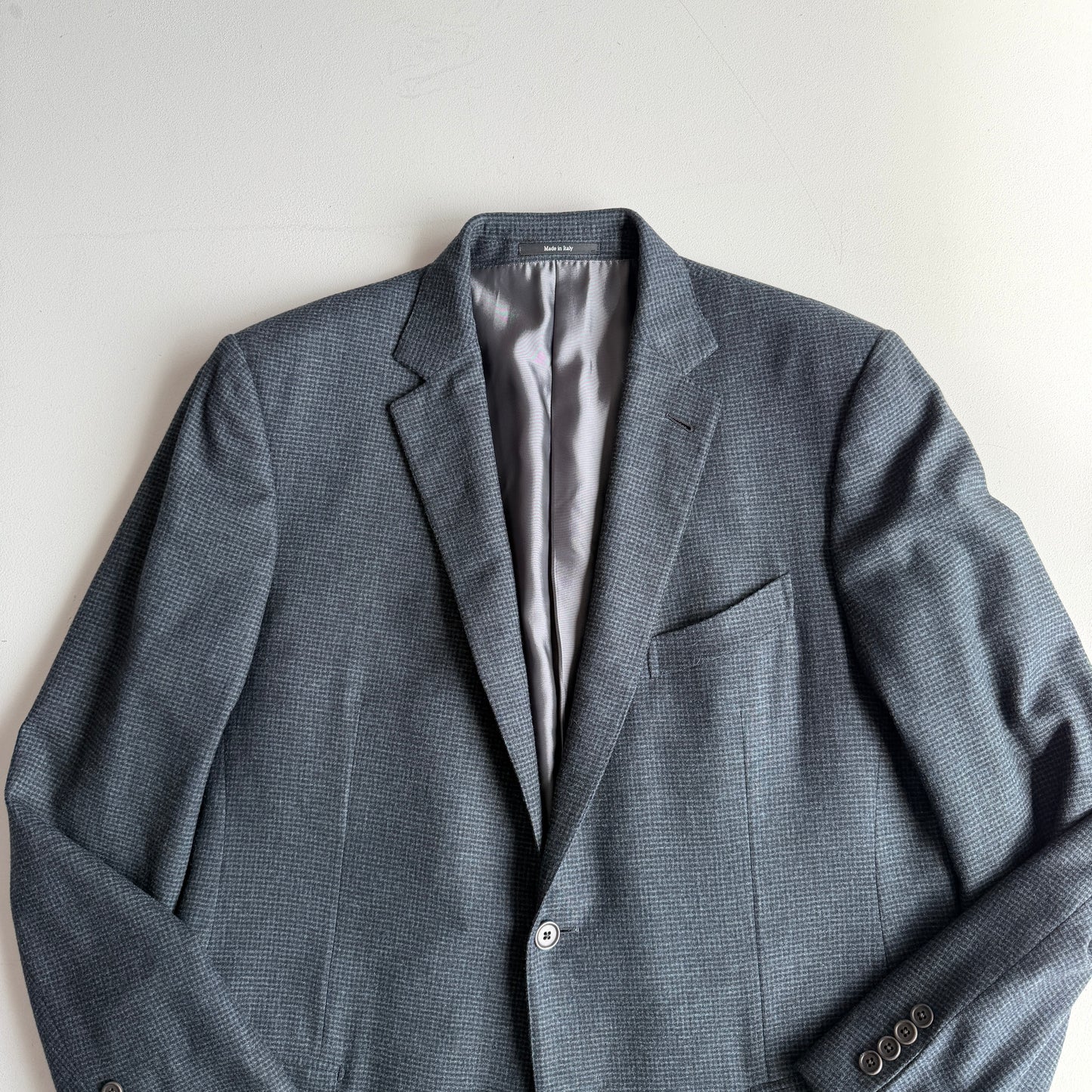 Ermenegildo Zegna (54L) "Mila" Trofeo Wool/Cashmere Micro-Check Brush Sport Coat