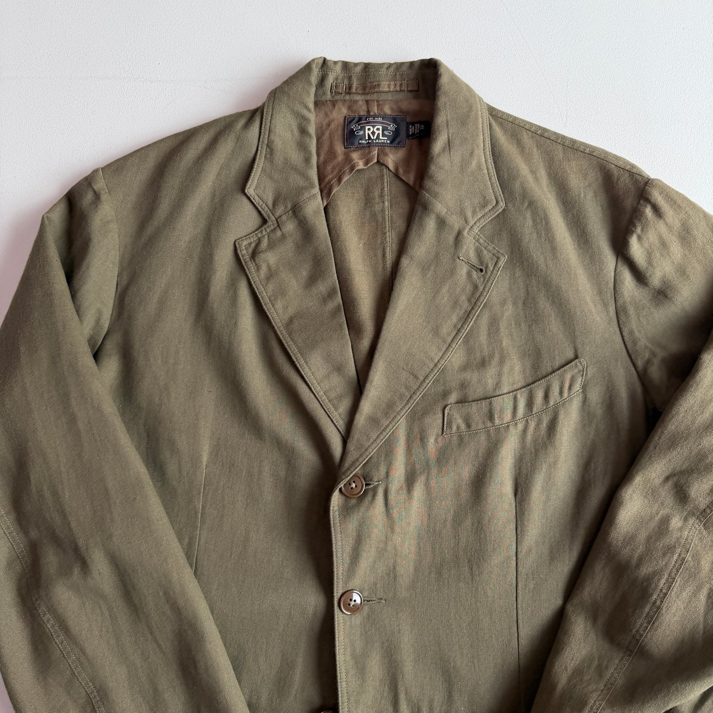 NWOT RRL Ralph Lauren (XL) Cotton/Linen/Wool Half-Lined Unstructured Sports Coat