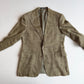 Polo Ralph Lauren (42R) Olive Green 100% Flax Tweed Herringbone Sport Coat
