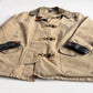 VNTG Polo Ralph Lauren (XL) Sage Fireman Clasp Leather Trim Canvas Coat