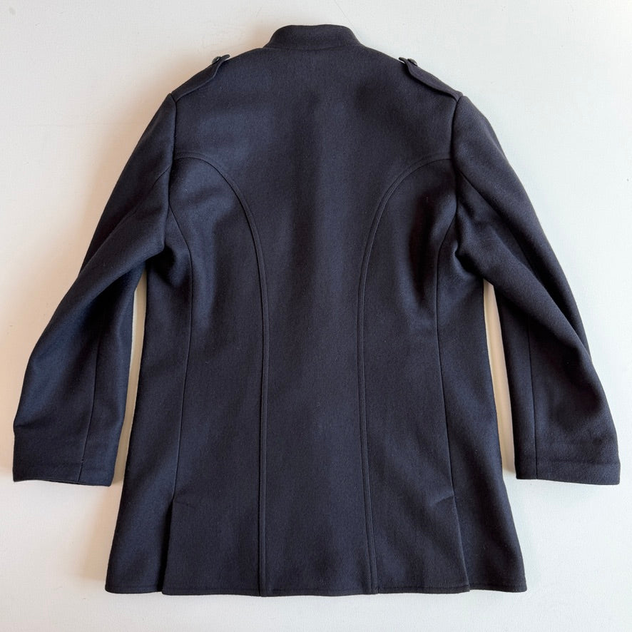 VNTG Polo Ralph Lauren (M) Naval 100% Melton Wool Epaulet Military Jacket