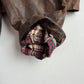 Polo Ralph Lauren (2XL) Leather Raglan Sleeve Belted Cotton Lined Coat