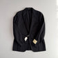 NWT RRL Ralph Lauren (44L) Tuxedo Western Cotton/Linen Black Jacket