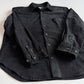Polo Ralph Lauren (L) Black Suede Leather Button Front Shirt