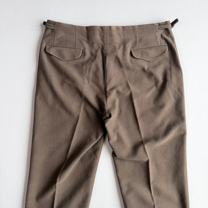 NWOT Ermenegildo Zegna (36W, 54IT) Cotton/Angora Side-Tab Unhemmed Pants