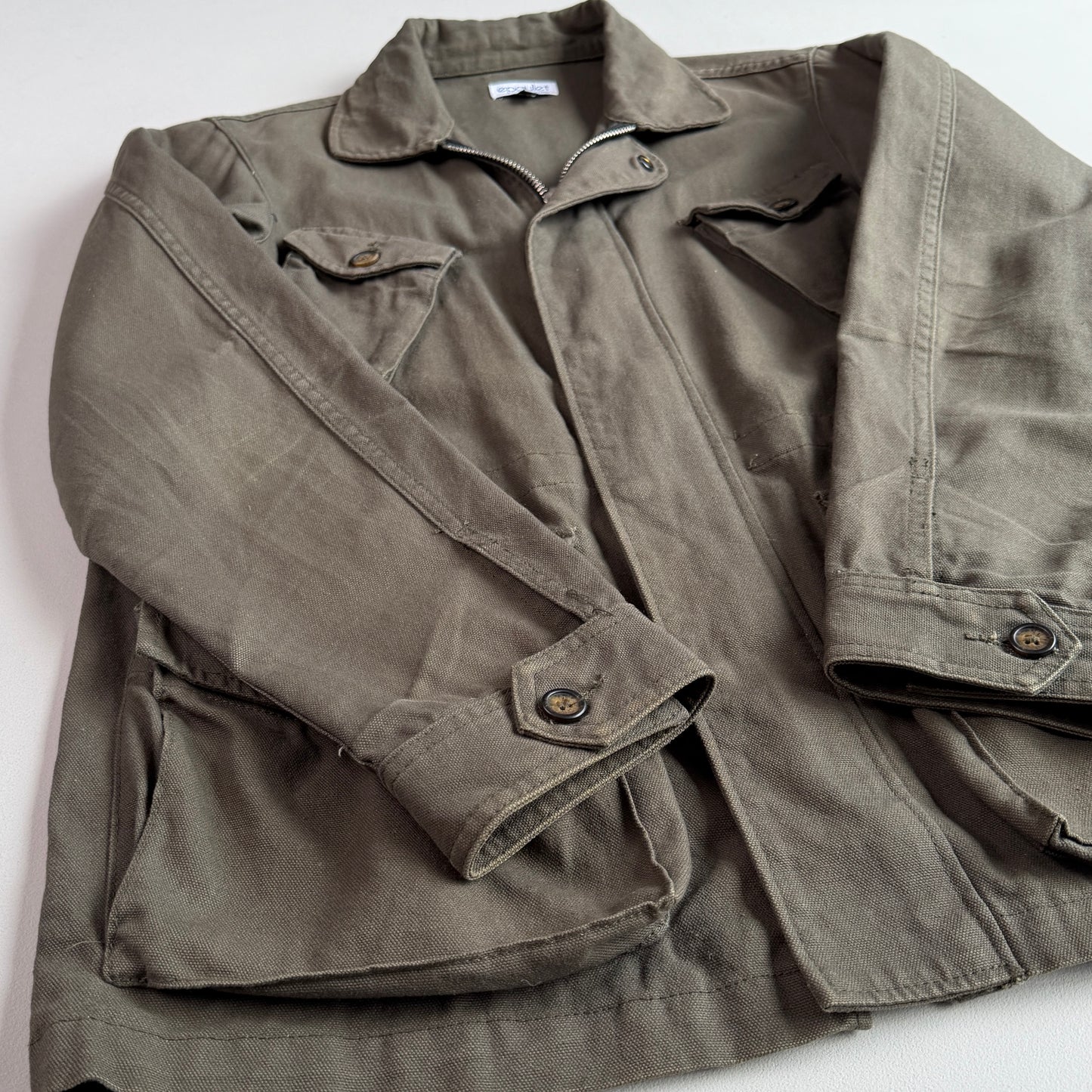 Epaulet New York (XL) Olive Green Canvas Military Field Jacket