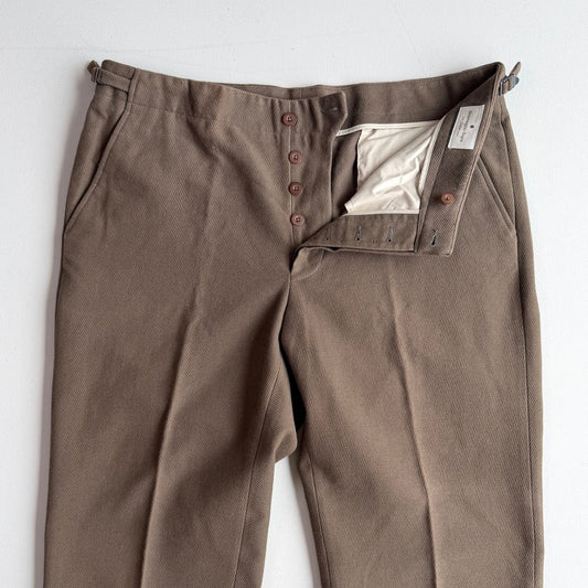 NWOT Ermenegildo Zegna (36W, 54IT) Cotton/Angora Side-Tab Unhemmed Pants