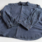 Polo Ralph Lauren (L) Slate Blue Suede Leather Button Shirt